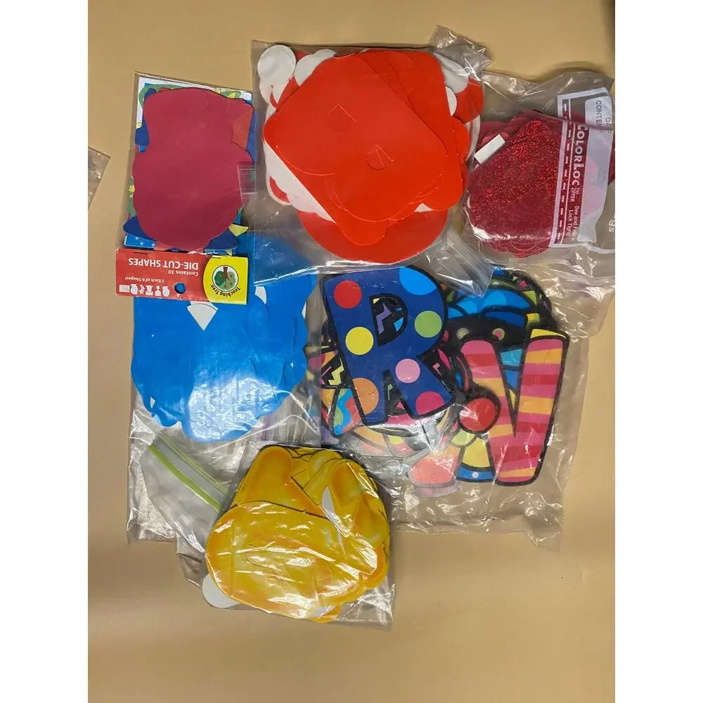 LARGE Techer's Bundle Die-Cut Letters Multicolored Corkboard Letter Number